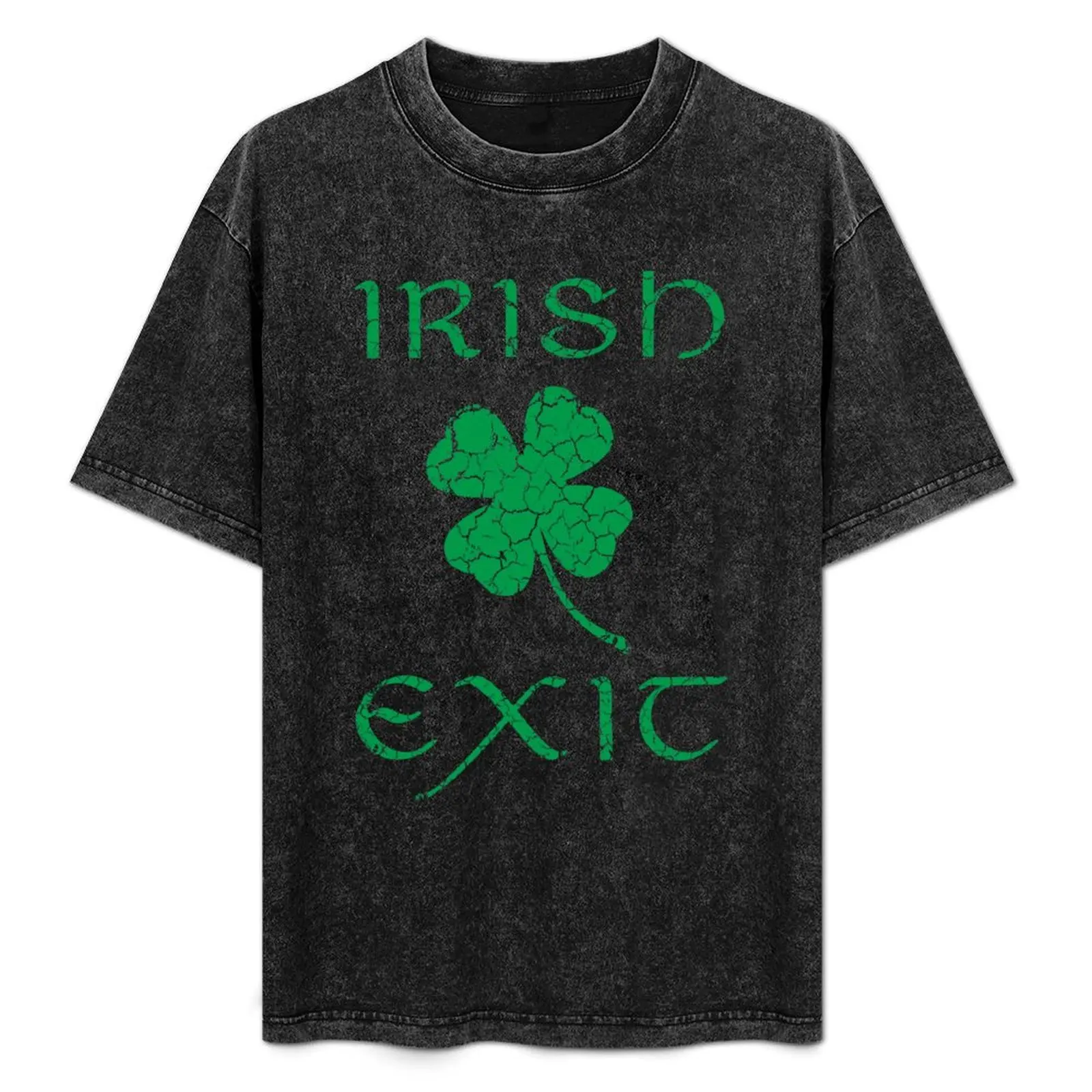 Irish Exit Green Clover Design T-Shirt Basic Crew Neck Short Sleeve Top
Irish Exit Green Clover Design T-Shirt Basic Crew Neck Short Sleeve Top