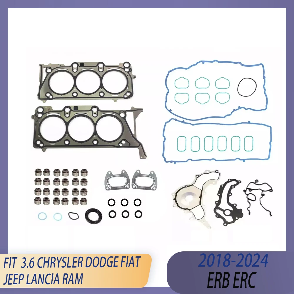 Rebuild Cylinder Head Full Gasket Set Kit Fit 3.6 L ERB ERC GAS 18-23 DOHC For CHRYSLER 300 PACIFICA DODGE JEEP Grand Cherokee
Rebuild Cylinder Head Full Gasket Set Kit Fit 3.6 L ERB ERC GAS 18-23 DOHC For CHRYSLER 300 PACIFICA DODGE JEEP Grand Cherokee