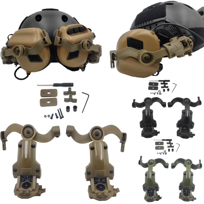 Pick Up Noise Cancelling Tactical Headphone Stand Compatible with ARC Rail FAST WENDY Flip Back Helmet Style Headphones
Pick Up Noise Cancelling Tactical Headphone Stand Compatible with ARC Rail FAST WENDY Flip Back Helmet Style Headphones