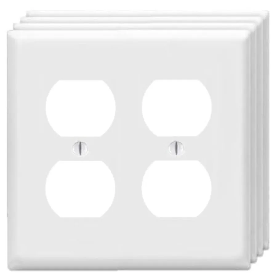 Duplex Outlet Cover Wall Plates 2-Gang Switch Outlet Electrical Cover Plate Unbreakable Thermoplastic Faceplate for Light Recep
Duplex Outlet Cover Wall Plates 2-Gang Switch Outlet Electrical Cover Plate Unbreakable Thermoplastic Faceplate for Light Recep