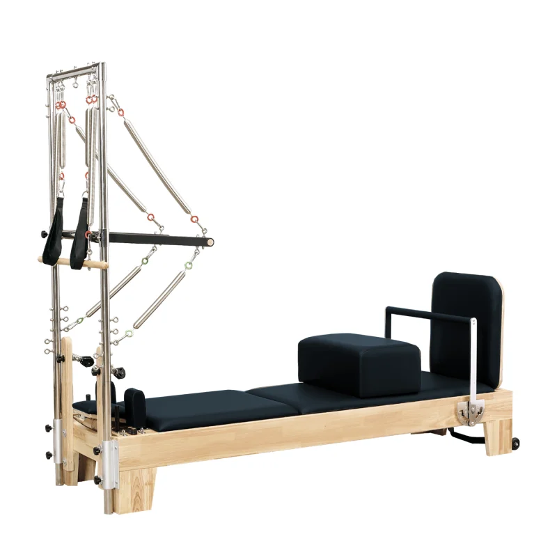 Durable Professional Wood Pilates Machine Bed Chair Made From Maple Wood Pilates Reformer Set for Studio Use
Durable Professional Wood Pilates Machine Bed Chair Made From Maple Wood Pilates Reformer Set for Studio Use