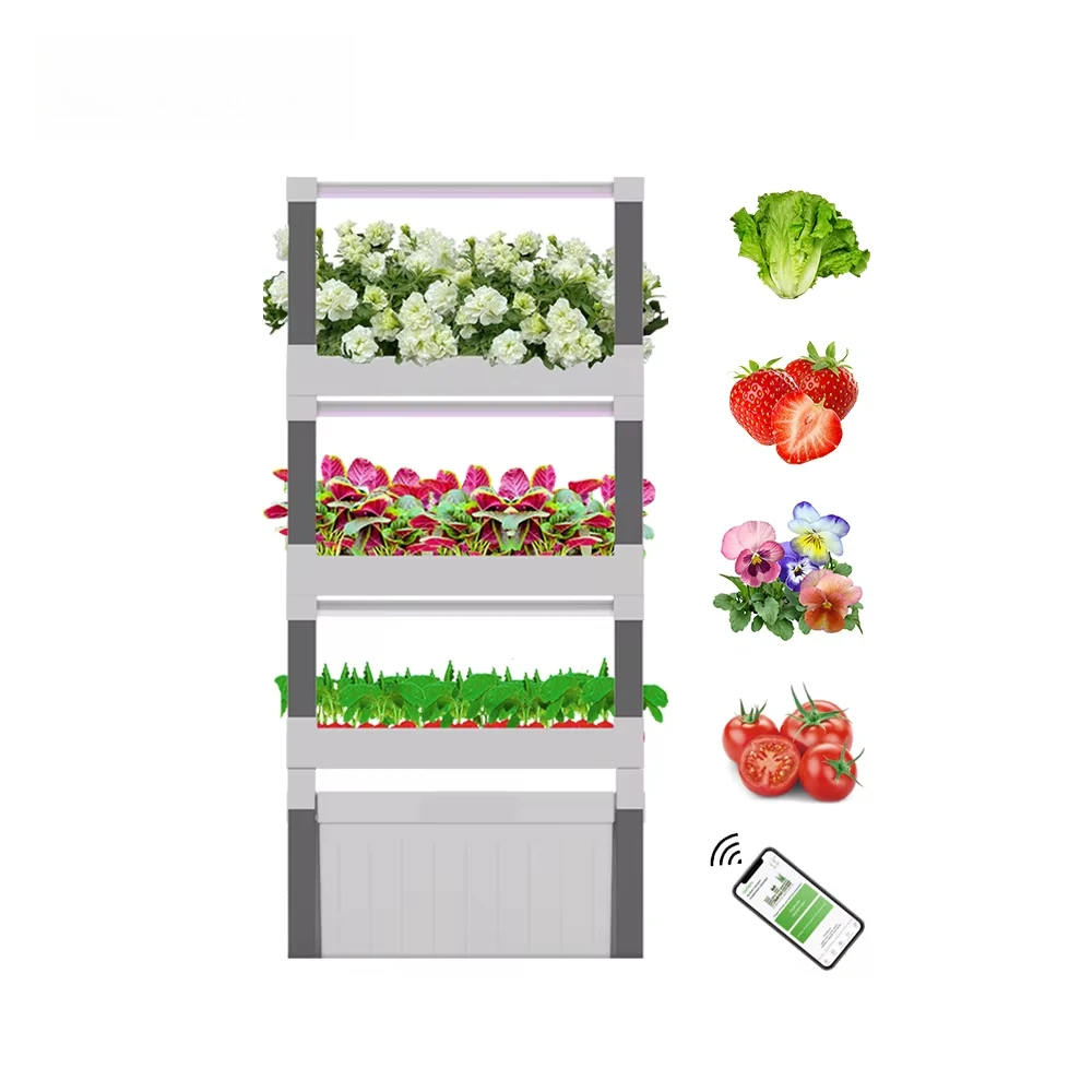 Family Hydroponic Plant Growing Machine With APP Remote Control