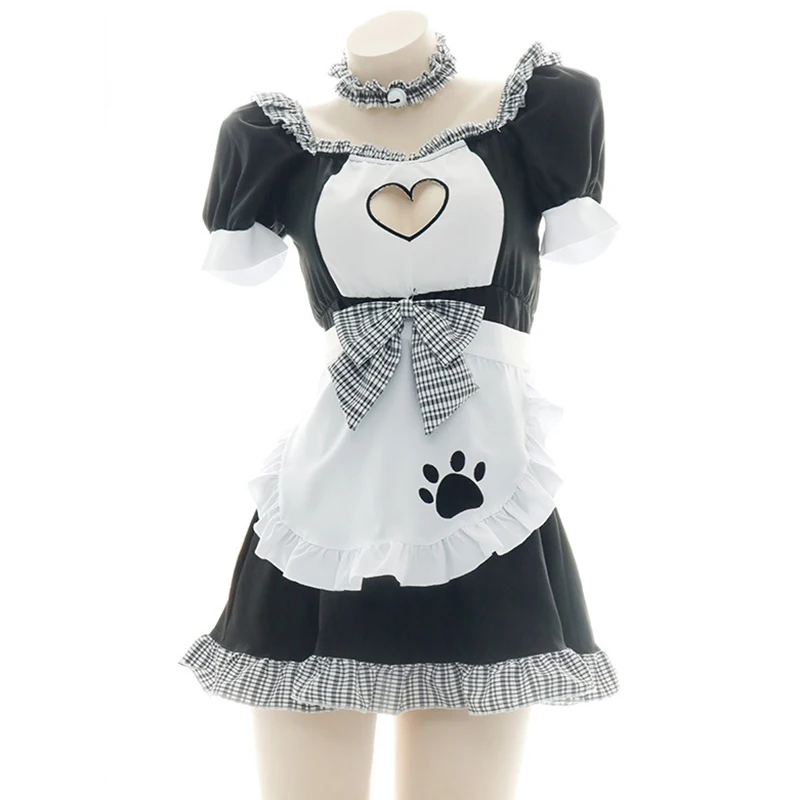 Kawaii Anime Maid Cosplay Costumes Women Hollow Out Love Heart Lolita Dress Cat Girl Role Play Lingerie
Kawaii Anime Maid Cosplay Costumes Women Hollow Out Love Heart Lolita Dress Cat Girl Role Play Lingerie