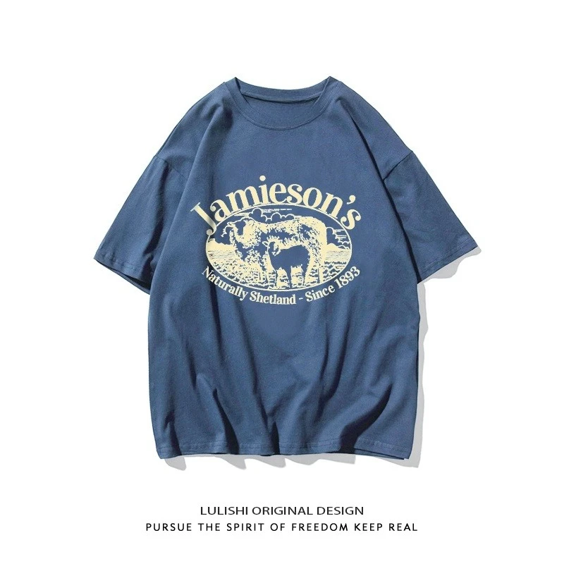 Fashion Short Sleeve Women's T-Shirt Loose Version Retro Half Sleeve Summer Cotton Crew Neck Printed Top
Fashion Short Sleeve Women's T-Shirt Loose Version Retro Half Sleeve Summer Cotton Crew Neck Printed Top