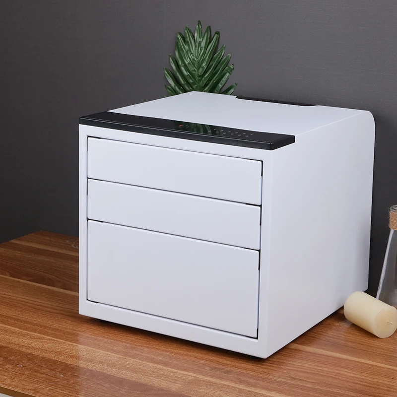 Security Safe Box Intelligent Password Storage Safe Jewelry Box with 3 Drawers Jewelry Organizer Collection 
Security Safe Box Intelligent Password Storage Safe Jewelry Box with 3 Drawers Jewelry Organizer Collection