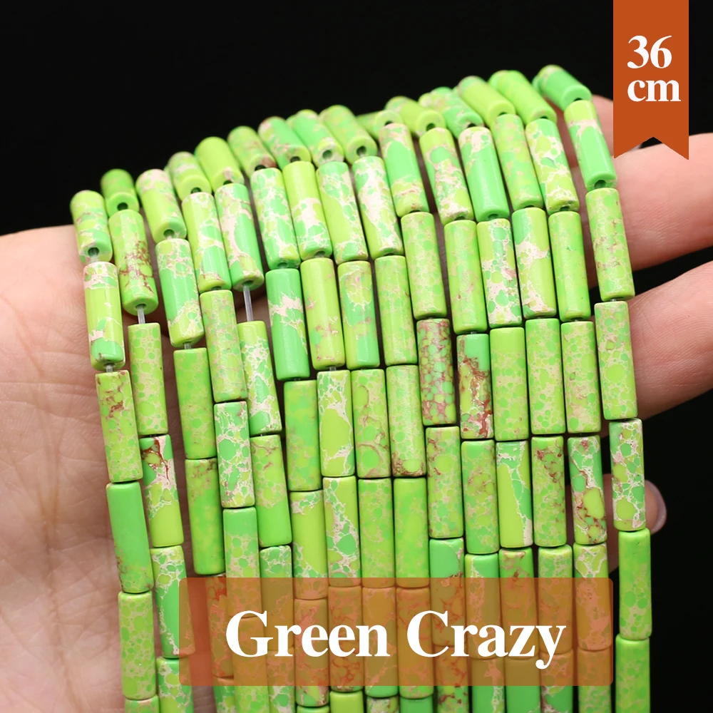 Natural Agate Beads Cylindrical Natural Green Crazy Loose Spacer Beaded for Making DIY Jewerly Necklace Bracelet 4x13mm
Natural Agate Beads Cylindrical Natural Green Crazy Loose Spacer Beaded for Making DIY Jewerly Necklace Bracelet 4x13mm