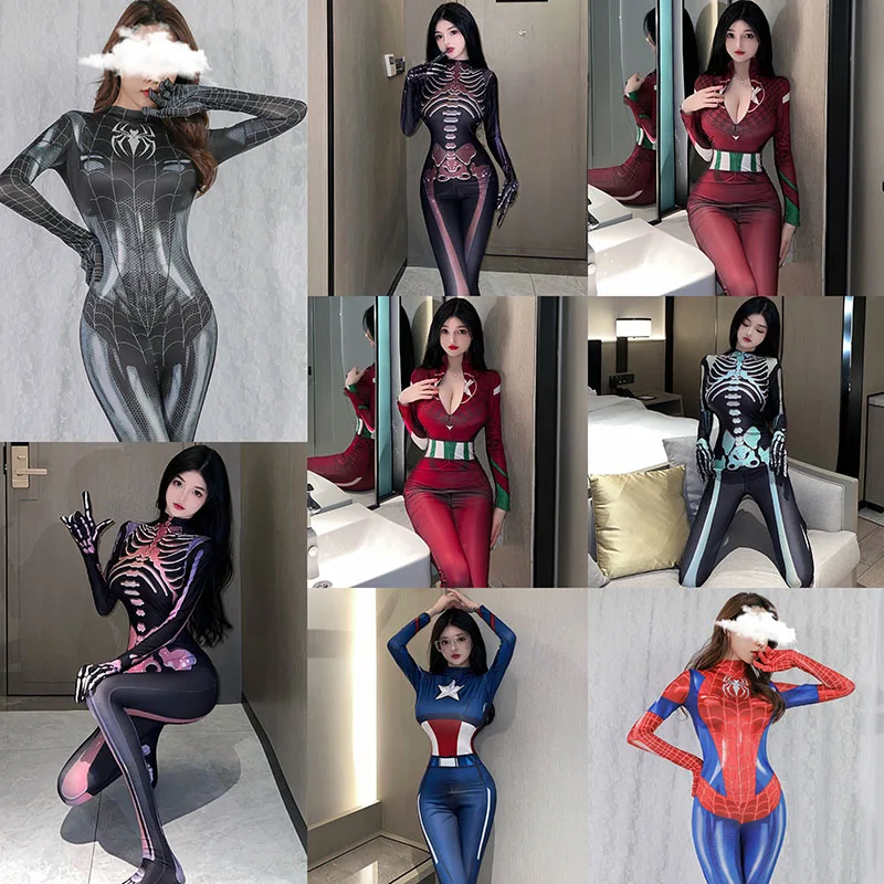 Adult Woman Game Superhero Zipper Open Crotch Jumpsuits Cosplay Erotic Costume Halloween Corset Bodysuit Party Anime Lingerie
Adult Woman Game Superhero Zipper Open Crotch Jumpsuits Cosplay Erotic Costume Halloween Corset Bodysuit Party Anime Lingerie 