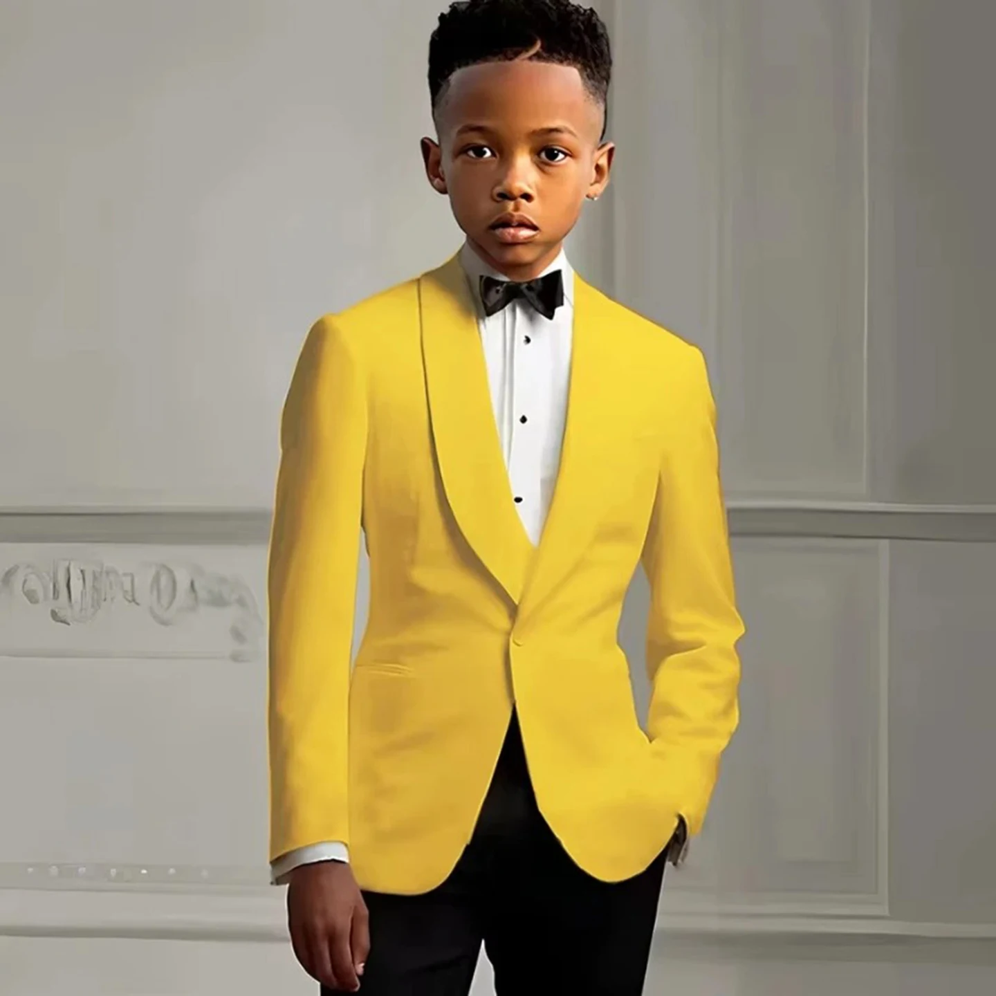 Elegant Boys' 2-piece Wedding Blazer Suit With Notch Lapels, Also Suitable For Sports And Party Suit Set
Elegant Boys' 2-piece Wedding Blazer Suit With Notch Lapels, Also Suitable For Sports And Party Suit Set