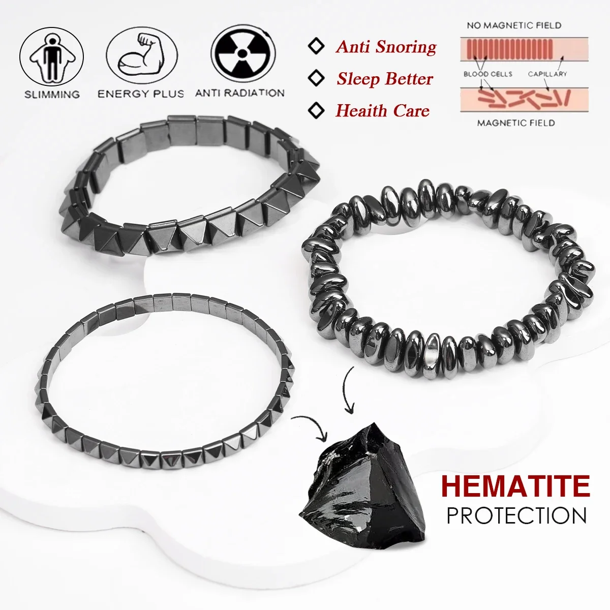 Gothic Punk Hematite Bead Bracelet Suitable for Various Styles Jewelry Men Women Holiday Gift Minimalist Healing Yoga Bracelet
Gothic Punk Hematite Bead Bracelet Suitable for Various Styles Jewelry Men Women Holiday Gift Minimalist Healing Yoga Bracelet