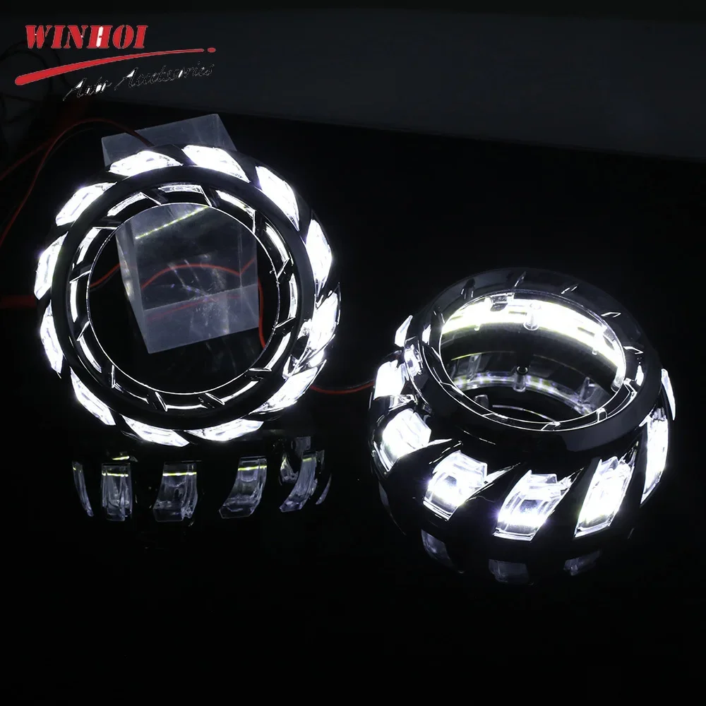 3.0 Inch LED Halo Ring Angel Eyes Shrouds Bezels 3.0 Inches Cover for Bi LED Bi Xenon Headlight Projector Lenses Car Accessories
3.0 Inch LED Halo Ring Angel Eyes Shrouds Bezels 3.0 Inches Cover for Bi LED Bi Xenon Headlight Projector Lenses Car Accessories