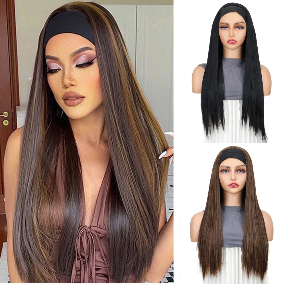 26inch Long Straight Wig with Headband for Women Natural Black Synthetic Heat Resistant Fiber Hair Band Wig for Daily Party Use
26inch Long Straight Wig with Headband for Women Natural Black Synthetic Heat Resistant Fiber Hair Band Wig for Daily Party Use