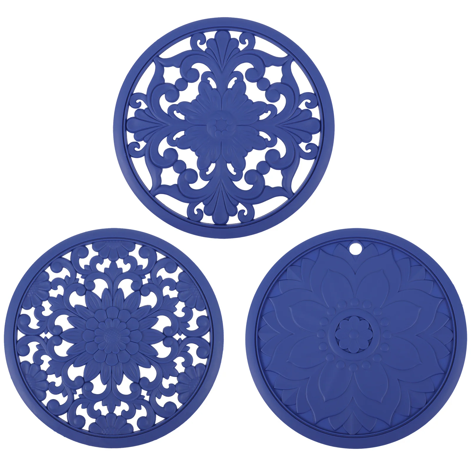 3Pcs Hollow Out Heatproof Coaster Pads Thickened Silica Gel Non-Slip Skid-Proof Dining Table Mats Cup Dish Plate Protection
3Pcs Hollow Out Heatproof Coaster Pads Thickened Silica Gel Non-Slip Skid-Proof Dining Table Mats Cup Dish Plate Protection