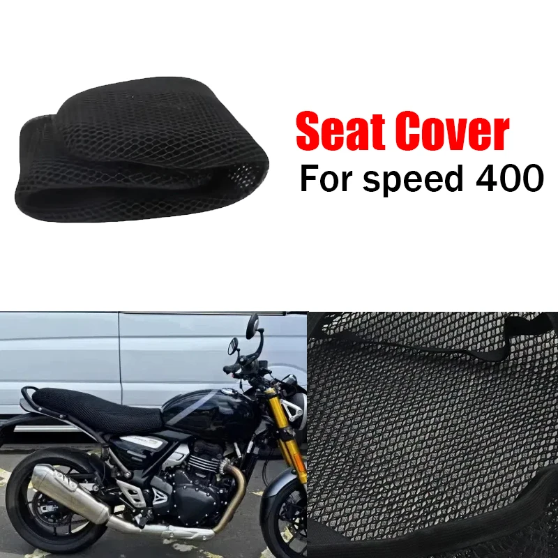 For Speed 400 3D Mesh Motorcycle Seat Cover Breathable Quick Dry Cushion Waterproof Sun Protection Non Slip Saddle Cover
For Speed 400 3D Mesh Motorcycle Seat Cover Breathable Quick Dry Cushion Waterproof Sun Protection Non Slip Saddle Cover