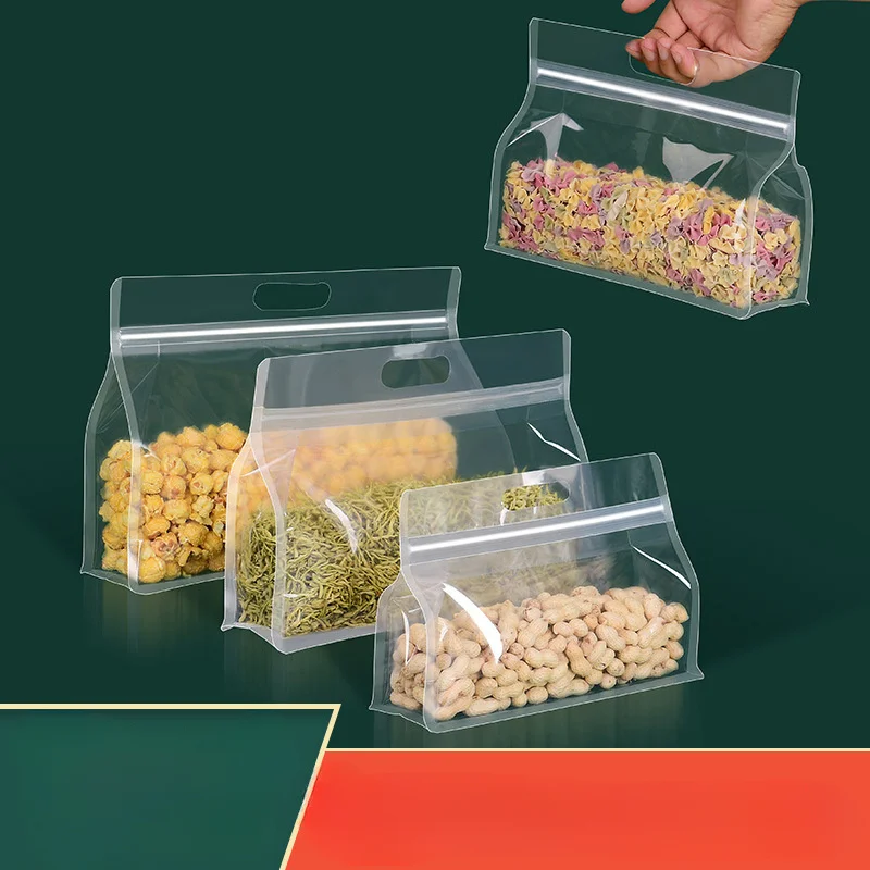 10/25/50pcs Transparent Self-sealing Stand-up Bags for Food and Tea Packaging Thickened Plastic Storage Bags with Zipper
10/25/50pcs Transparent Self-sealing Stand-up Bags for Food and Tea Packaging Thickened Plastic Storage Bags with Zipper