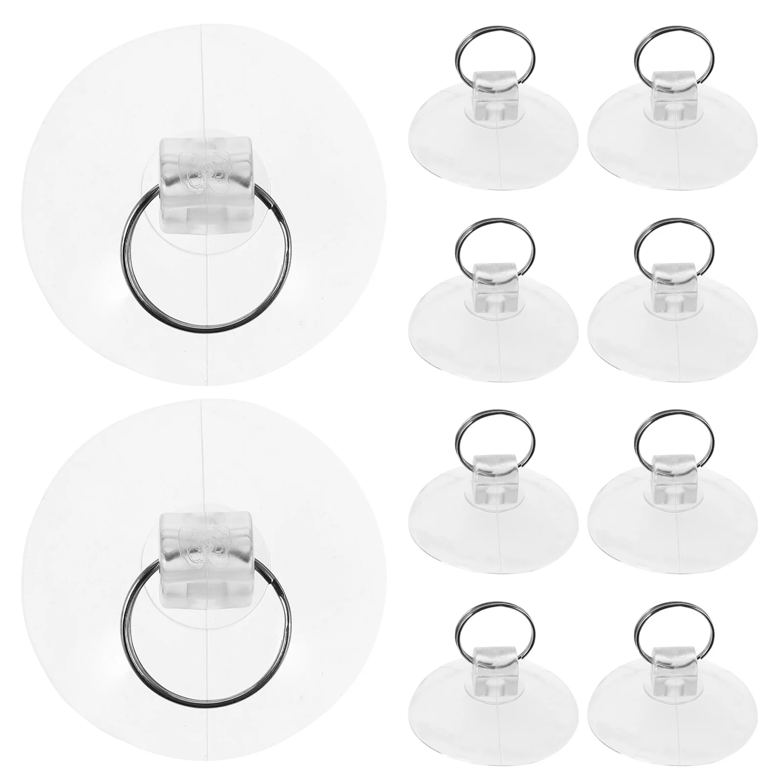 10Pcs Suction Cup Hooks Heavy Duty Clear PVC Wall Hooks for Glass Window Bathroom Kitchen Punch Free Hanging Hook Reusable
10Pcs Suction Cup Hooks Heavy Duty Clear PVC Wall Hooks for Glass Window Bathroom Kitchen Punch Free Hanging Hook Reusable