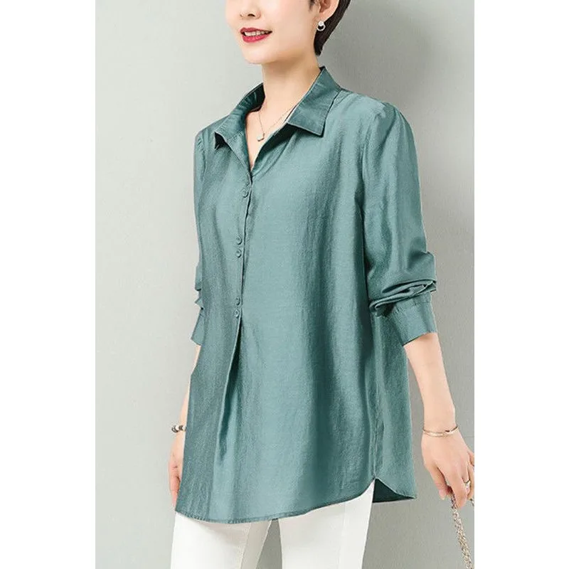 Casual Long-sleeved Shirts for Women Loose Casual Western-style Shirts for Women Mid-length Autumn New Button Tops
Casual Long-sleeved Shirts for Women Loose Casual Western-style Shirts for Women Mid-length Autumn New Button Tops