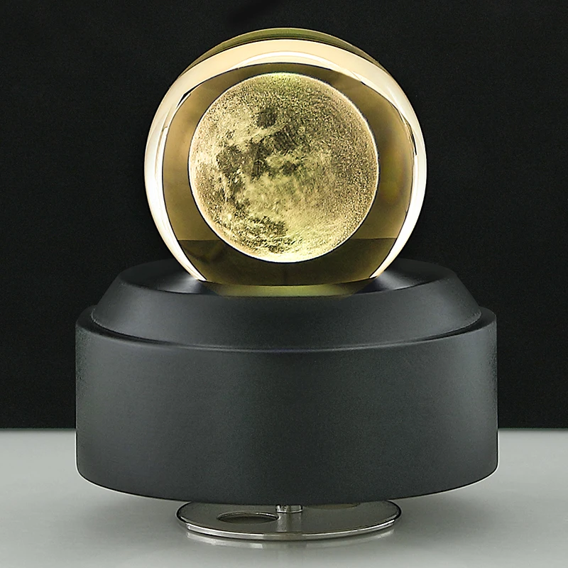 SOFTALK 3D Crystal Ball Music Box The Moon Luminous Rotating Musical Box Ornament Light Universe Space Christmas Birthday Gifts
SOFTALK 3D Crystal Ball Music Box The Moon Luminous Rotating Musical Box Ornament Light Universe Space Christmas Birthday Gifts
