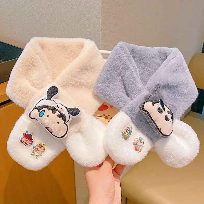 Cute Crayon Shin Chan Kawaii Anime Children's Scarf Cartoon New Autumn Winter Scarf with Warm Cold Cross Design Creative Gifts
Cute Crayon Shin Chan Kawaii Anime Children's Scarf Cartoon New Autumn Winter Scarf with Warm Cold Cross Design Creative Gifts