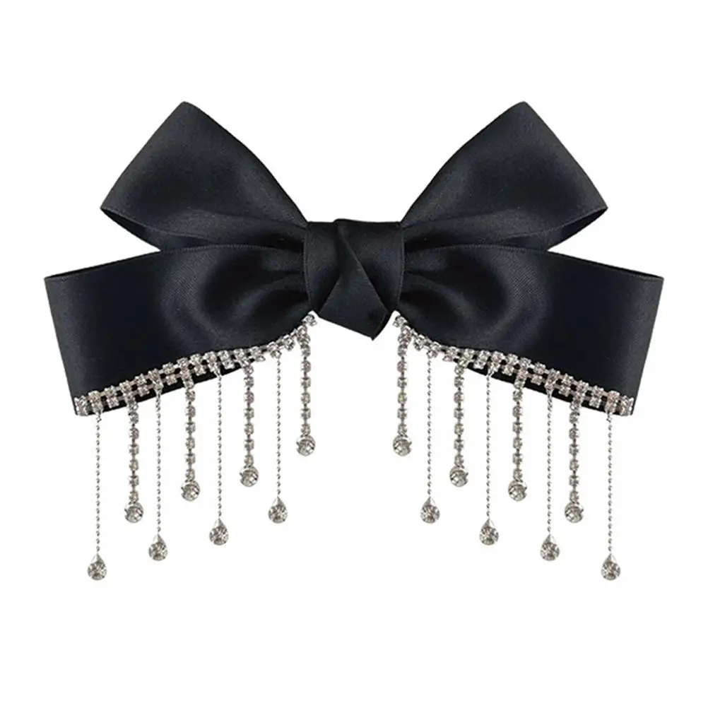 Black Bow Top Clip Rhinestone Hairpin Women Wedding Party Bridal Accessories Hairstyle Tool Fabric Bow Clip Hair Ornament
Black Bow Top Clip Rhinestone Hairpin Women Wedding Party Bridal Accessories Hairstyle Tool Fabric Bow Clip Hair Ornament