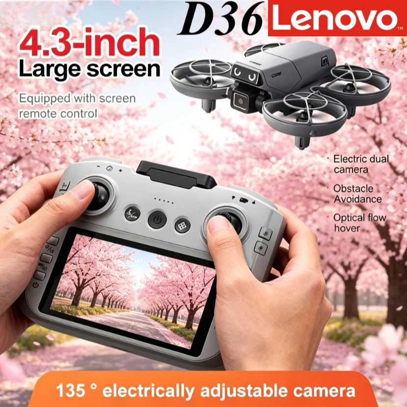 Lenovo D36 Foldable RC Quadcopter 4K 8K Ultra HD Dual Camera 5G GPS Positioning Brushless Motor Stable Hovering Outdoor Drone
Lenovo D36 Foldable RC Quadcopter 4K 8K Ultra HD Dual Camera 5G GPS Positioning Brushless Motor Stable Hovering Outdoor Drone