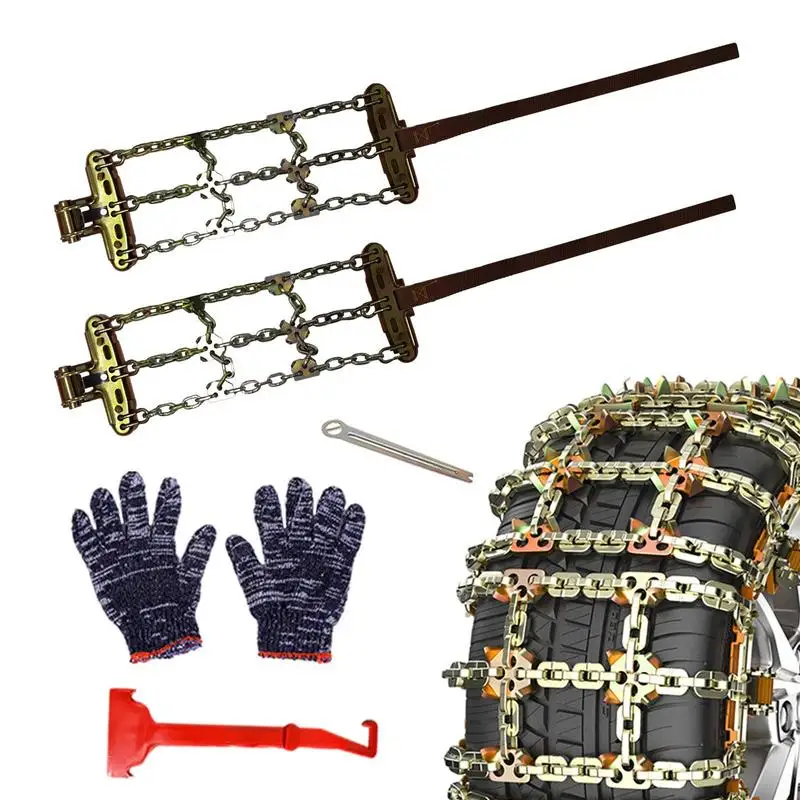 Tire Chains For Cars Universal Metal Smooth Snow Chains nti-skid Driving Security Chain Powerful Off-road Auto Accessories
Tire Chains For Cars Universal Metal Smooth Snow Chains nti-skid Driving Security Chain Powerful Off-road Auto Accessories