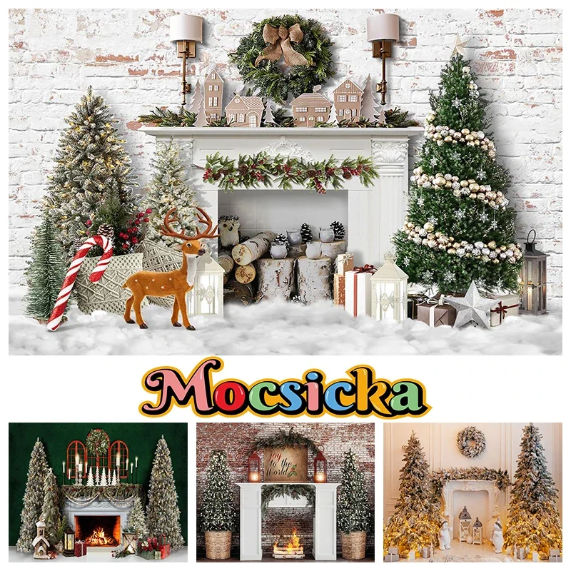 Mocsicka Christmas Art Decoration Photography Background Deer Xmas Tree Gifts House Fireplace Lighting Studio Photographic Props
Mocsicka Christmas Art Decoration Photography Background Deer Xmas Tree Gifts House Fireplace Lighting Studio Photographic Props