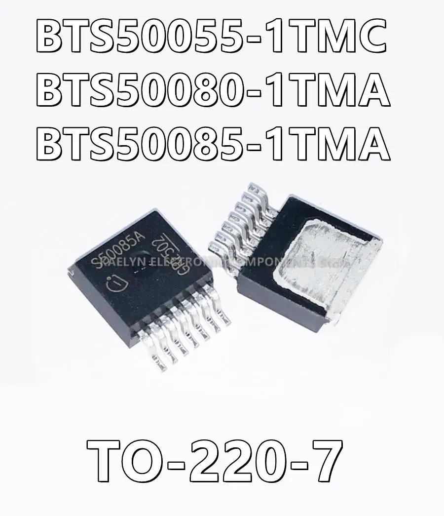10Pcs/lot BTS50055-1TMC S50055C BTS50080-1TMA S50080A BTS50085-1TMA S50085A Power Switch/Driver 1:1 N-Channel PG-TO220-7-4
10Pcs/lot BTS50055-1TMC S50055C BTS50080-1TMA S50080A BTS50085-1TMA S50085A Power Switch/Driver 1:1 N-Channel PG-TO220-7-4