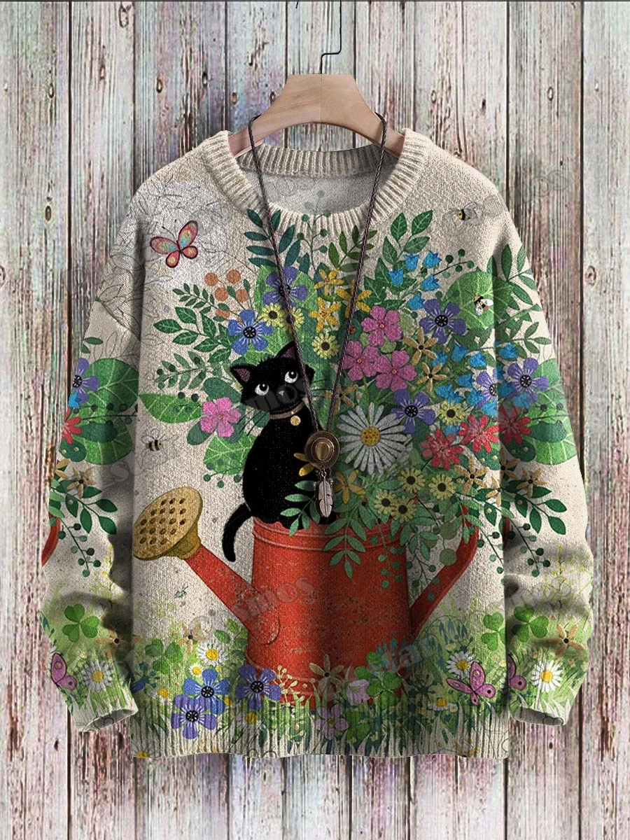 Cute Black Cats Night Scene Art Pattern 3D Printed Men's Knitted Pullover Winter Unisex Casual Warm Knit Pullover Sweater ZZM69
Cute Black Cats Night Scene Art Pattern 3D Printed Men's Knitted Pullover Winter Unisex Casual Warm Knit Pullover Sweater ZZM69