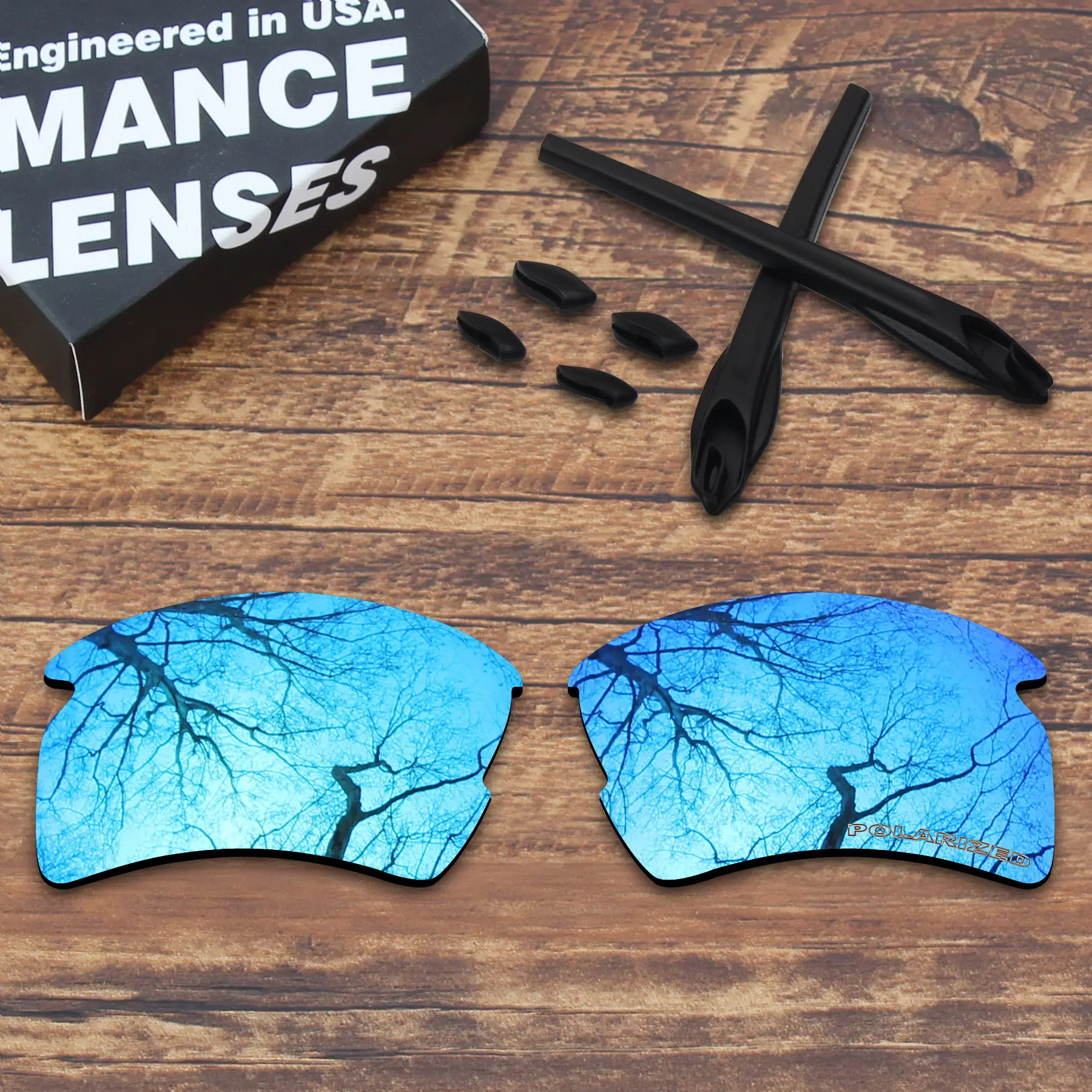 Millerswap Resist Seawater Corrosion Blue Mirrored Polarized Replacement Lenses and Black Rubber Kit for Oakley Flak 2.0 XL
Millerswap Resist Seawater Corrosion Blue Mirrored Polarized Replacement Lenses and Black Rubber Kit for Oakley Flak 2.0 XL