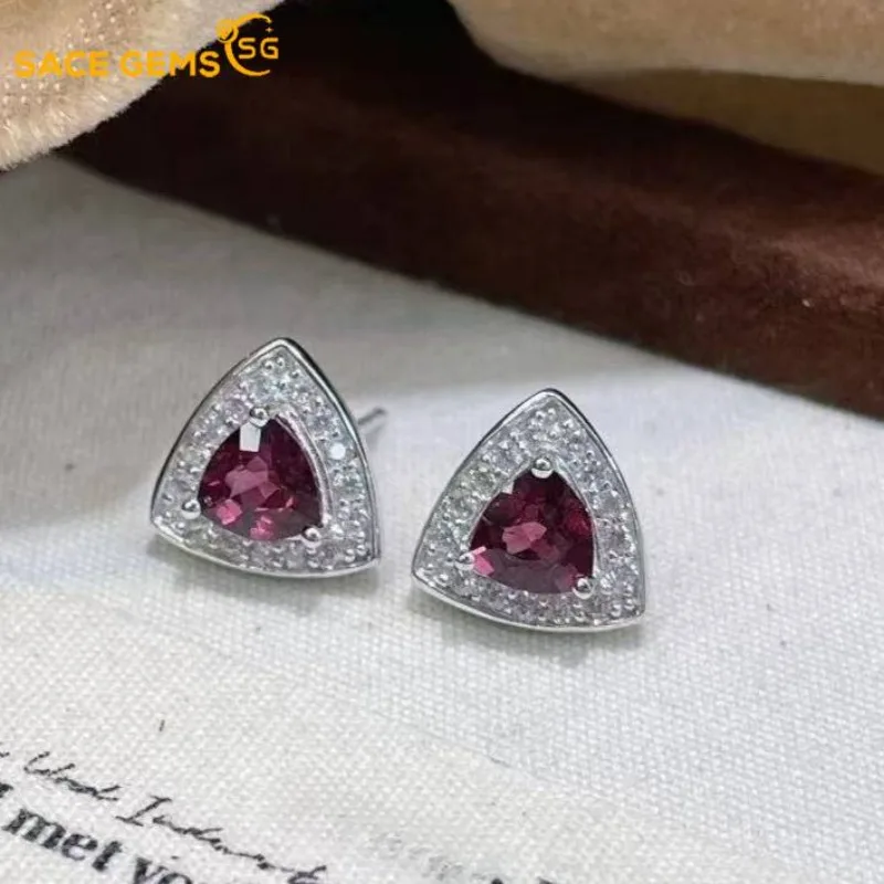 SACE GEMS Fashion Earrings for Women 925 Sterling Silver 6*6MM Natural Garnet Stud Earrings Wedding Party Fine Jewelry Gift
SACE GEMS Fashion Earrings for Women 925 Sterling Silver 6*6MM Natural Garnet Stud Earrings Wedding Party Fine Jewelry Gift