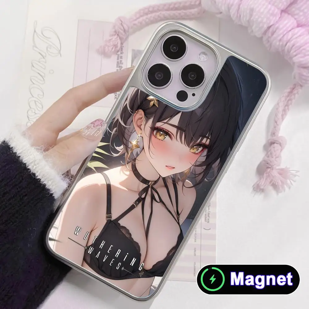 Wuthering Waves Rover Silver Plating Magsafe Mobile Phone Case for iPhone 17 16 15 14 13 12 11 Air Pro Max Plus Colorful Cover
Wuthering Waves Rover Silver Plating Magsafe Mobile Phone Case for iPhone 17 16 15 14 13 12 11 Air Pro Max Plus Colorful Cover