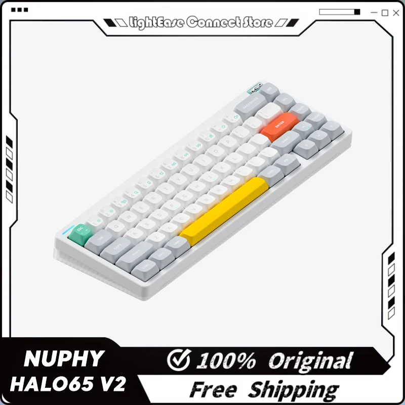 NuPhy Halo65 V2 Tri Mode Wireless Mechanical Keyboard 65% Layout Gasket Structure QMK VIA Quiet Programmable For Office Gaming
NuPhy Halo65 V2 Tri Mode Wireless Mechanical Keyboard 65% Layout Gasket Structure QMK VIA Quiet Programmable For Office Gaming