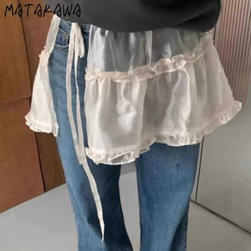 Matakawa бандажная мини-юбка, базовая корейская мода, всесезонные однотонные женские юбки с оборками на шнуровке, милые винтажные Faldas Mujer
Matakawa бандажная мини-юбка, базовая корейская мода, всесезонные однотонные женские юбки с оборками на шнуровке, милые винтажные Faldas Mujer