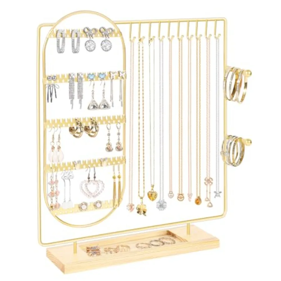 Jewelry Organizer Stand Jewelry Necklace Holder, 5-Tier Jewelry Organizers and Storage for Necklace Earring Bracelet Ring, Meta
Jewelry Organizer Stand Jewelry Necklace Holder, 5-Tier Jewelry Organizers and Storage for Necklace Earring Bracelet Ring, Meta
