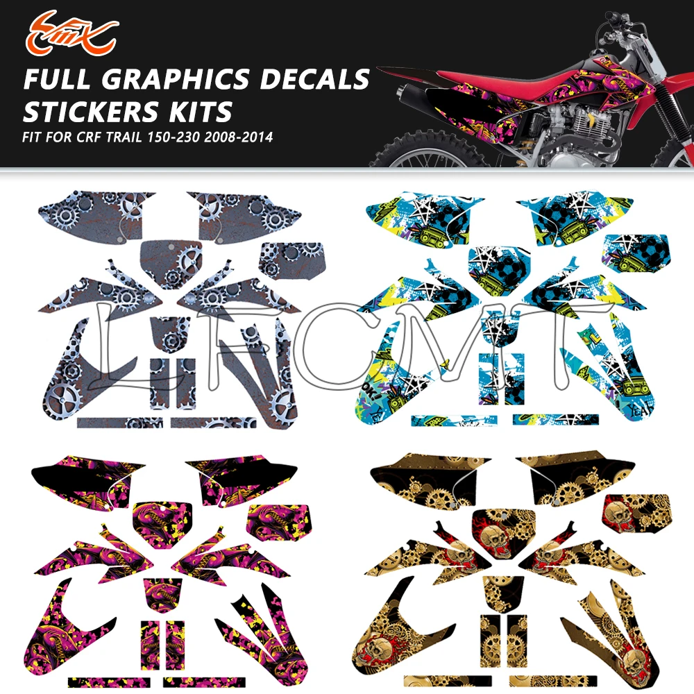 Full Graphics Background Decals Stickers Fit for HONDA CRF Trail 150 230 Trail150 Trail230 2008-2014 2013 2012 2011 2010 2009
Full Graphics Background Decals Stickers Fit for HONDA CRF Trail 150 230 Trail150 Trail230 2008-2014 2013 2012 2011 2010 2009