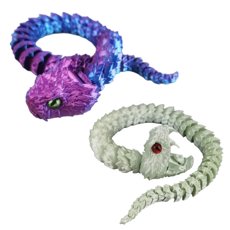 49CM 3D Printed Python Movable Joint Snake Figures Model Decoration 3D Printing Reptile Animal Halloween Toy Craft Gift Ornament
49CM 3D Printed Python Movable Joint Snake Figures Model Decoration 3D Printing Reptile Animal Halloween Toy Craft Gift Ornament