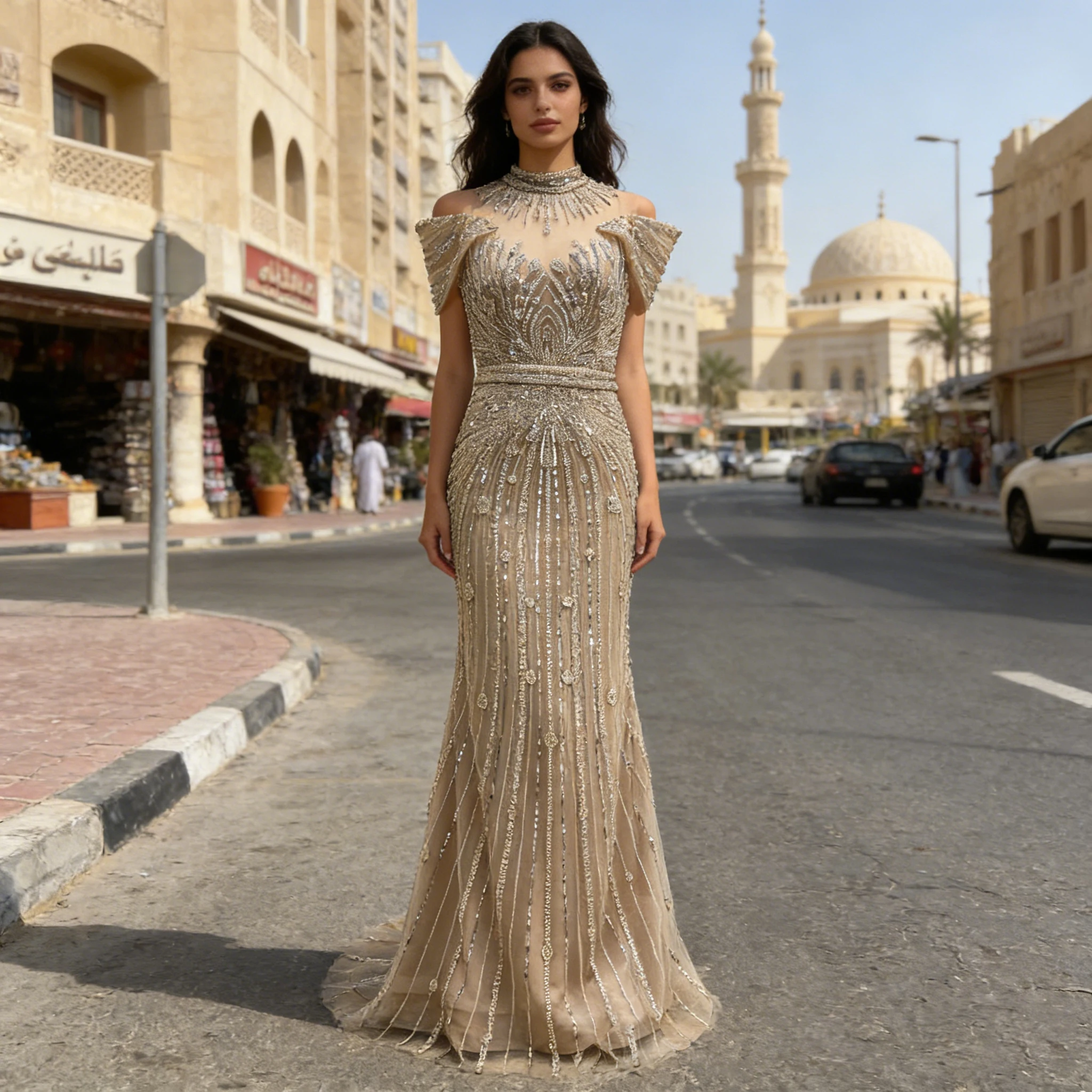 Alinovia Beaded Mermaid Evening Gown Luxury High Neck Formal Prom MN Party Dress for Women Wedding Prom
Alinovia Beaded Mermaid Evening Gown Luxury High Neck Formal Prom MN Party Dress for Women Wedding Prom