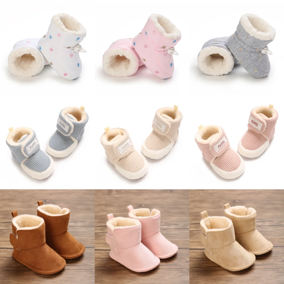 Winter Newborn Baby Cotton Booties Non-Slip Sole Toddler Boys Girls First Walkers Infant Warm Snow Boots 0-18Months
Winter Newborn Baby Cotton Booties Non-Slip Sole Toddler Boys Girls First Walkers Infant Warm Snow Boots 0-18Months 