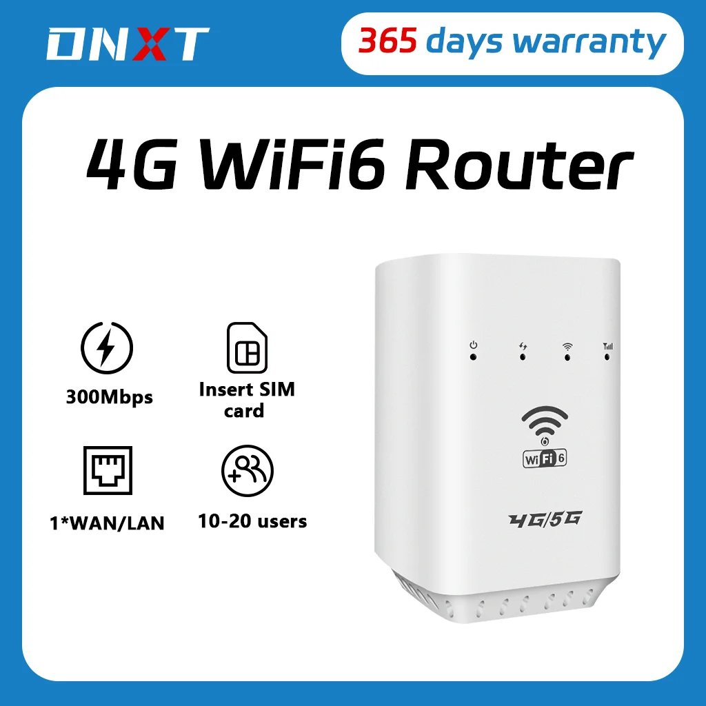 DNXT CP105 4G CPE Wireless Router mini LTE Wireless WiFi Router SIM card compact and portable
DNXT CP105 4G CPE Wireless Router mini LTE Wireless WiFi Router SIM card compact and portable