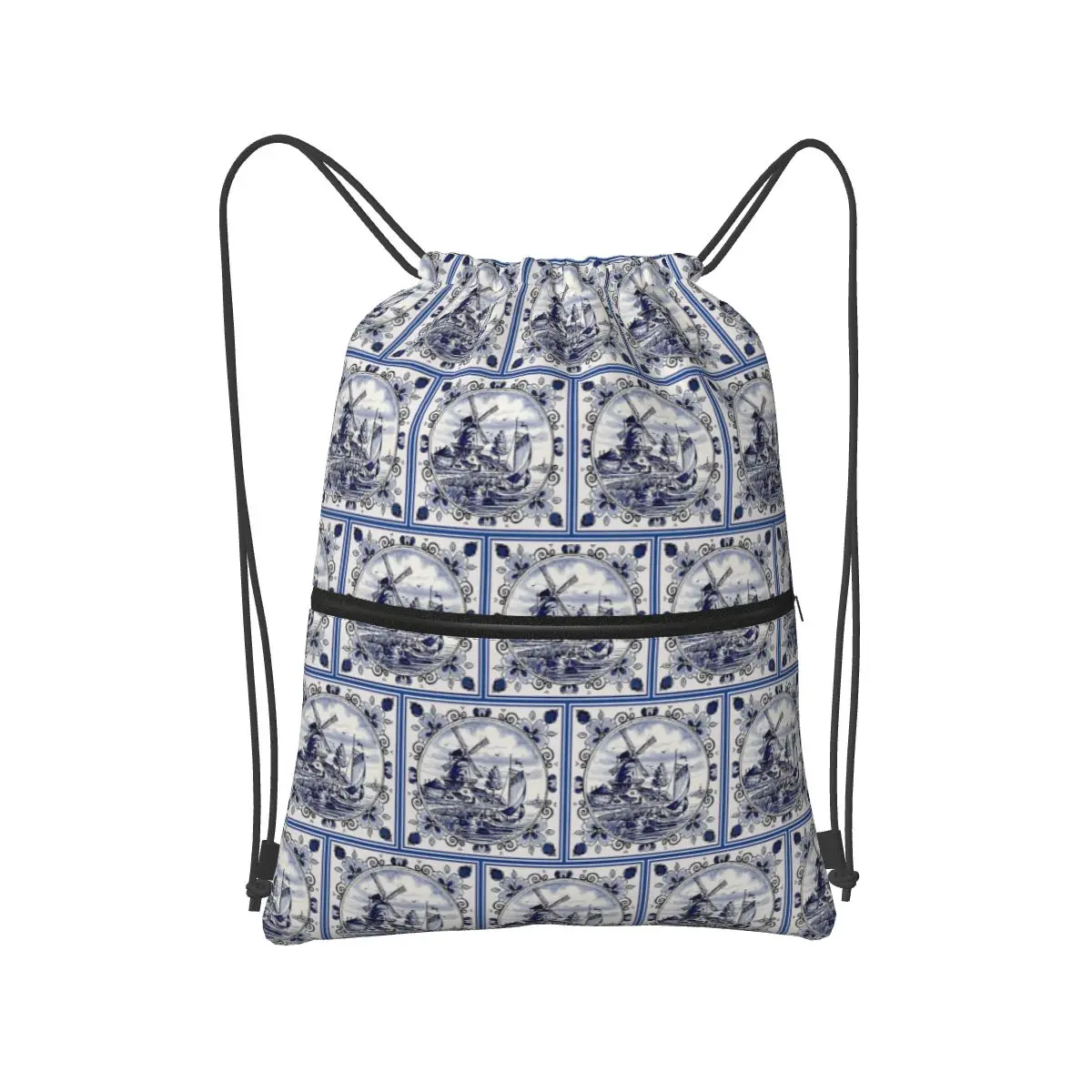 Голландский синий Delft, винтажные рюкзаки с принтом ветряной мельницы, модные портативные сумки на шнурке, спортивная сумка, сумки для книг для мужчин и женщин, школьные сумки
Голландский синий Delft, винтажные рюкзаки с принтом ветряной мельницы, модные портативные сумки на шнурке, спортивная сумка, сумки для книг для мужчин и женщин, школьные сумки