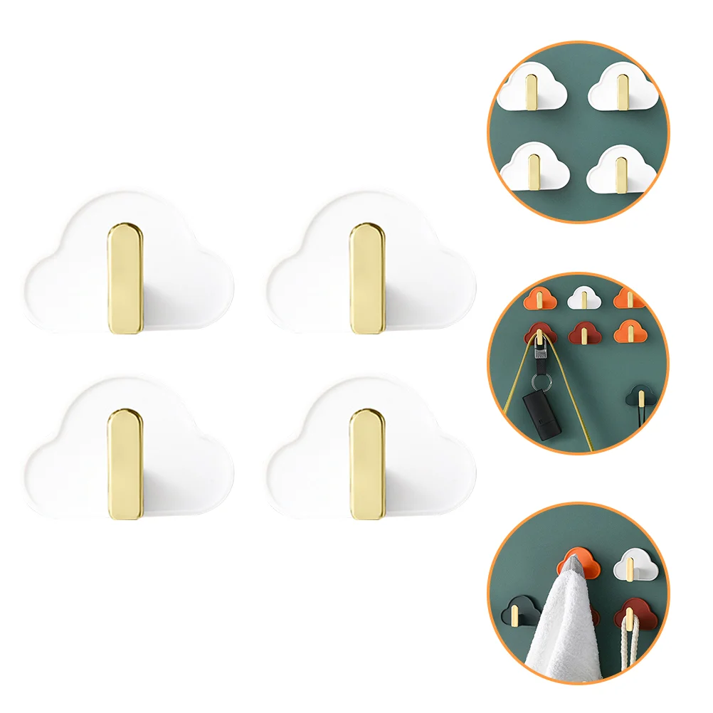 4 Pcs Hook up Wall Hanging Hooks Door Plastics Abs Punching-free Cloud Shape Bag Key
4 Pcs Hook up Wall Hanging Hooks Door Plastics Abs Punching-free Cloud Shape Bag Key