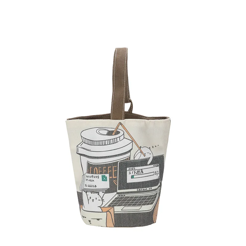 Oil painting style handbag cute printed shoulder bag outdoor portable tote bag cartoon student canvas bag bag
Oil painting style handbag cute printed shoulder bag outdoor portable tote bag cartoon student canvas bag bag