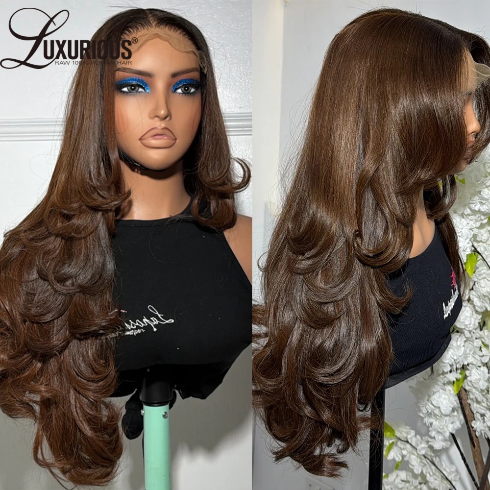 Ombre Brown 13x4 Lace Front Wig Layered Remy Brazilian Human Hair Pre Cut Straight Natural Black Frontal Pre Plucked
Ombre Brown 13x4 Lace Front Wig Layered Remy Brazilian Human Hair Pre Cut Straight Natural Black Frontal Pre Plucked