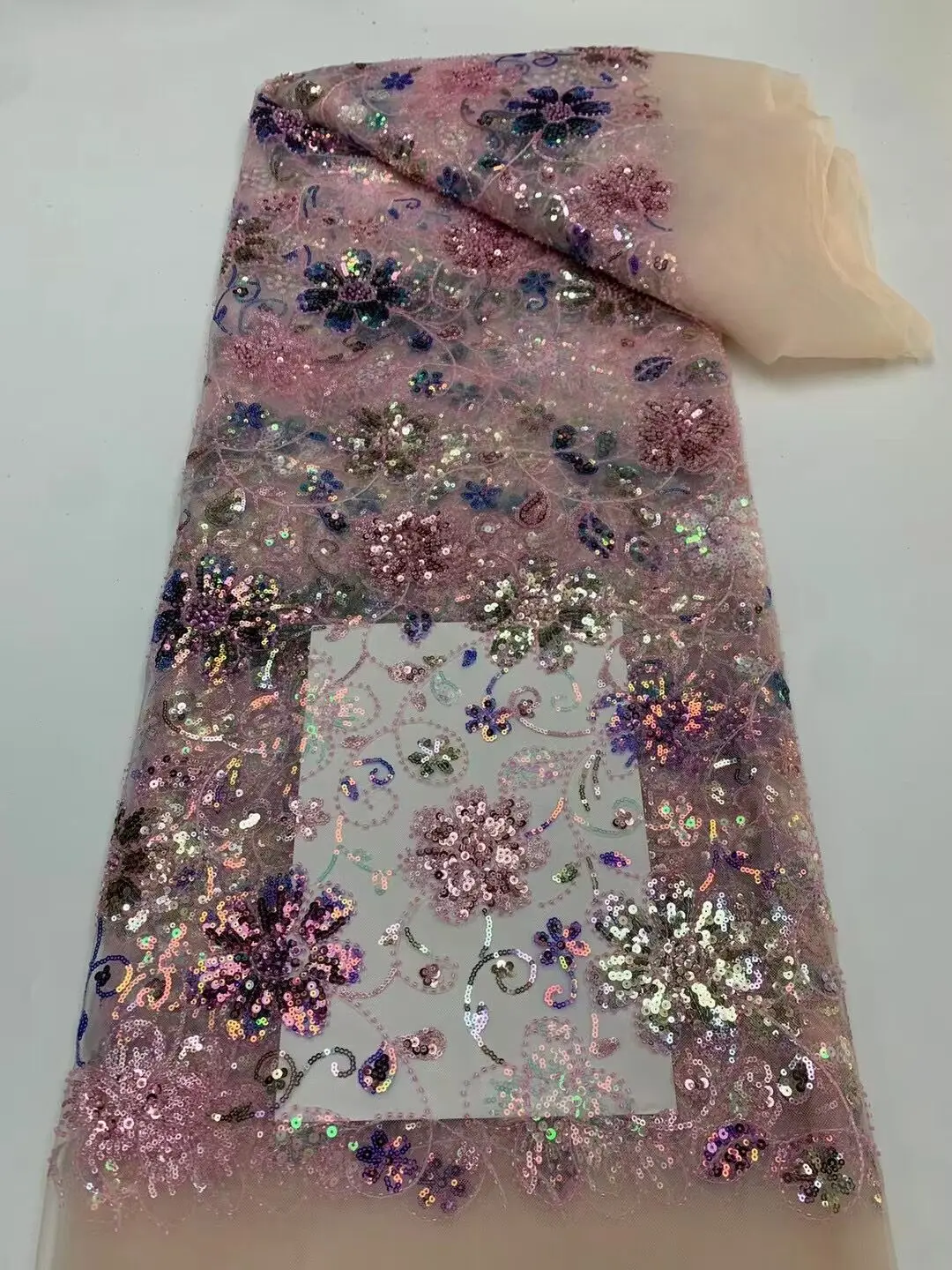 French Sequins Lace Fabric S-1306759 Beads African Nigerian Embroidered Tulle Lace Fabric For Wedding Dress
French Sequins Lace Fabric S-1306759 Beads African Nigerian Embroidered Tulle Lace Fabric For Wedding Dress