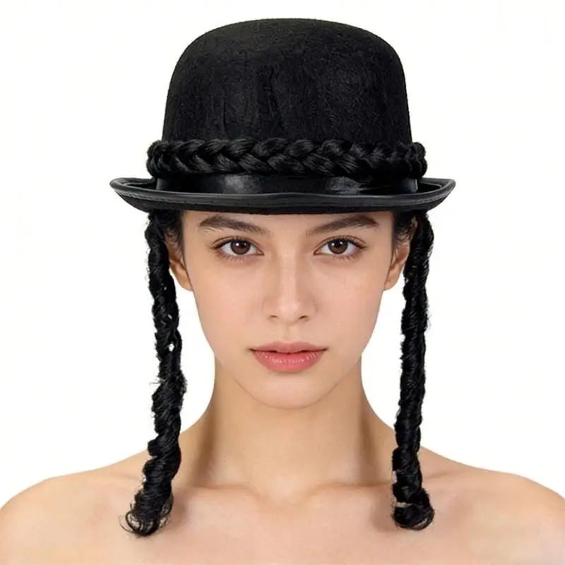 39BB Classical Tall Hat With Decorative Braid Multiuse Design Bowler Cap For Both Casual And Formal Occasion Photography Wear
39BB Classical Tall Hat With Decorative Braid Multiuse Design Bowler Cap For Both Casual And Formal Occasion Photography Wear