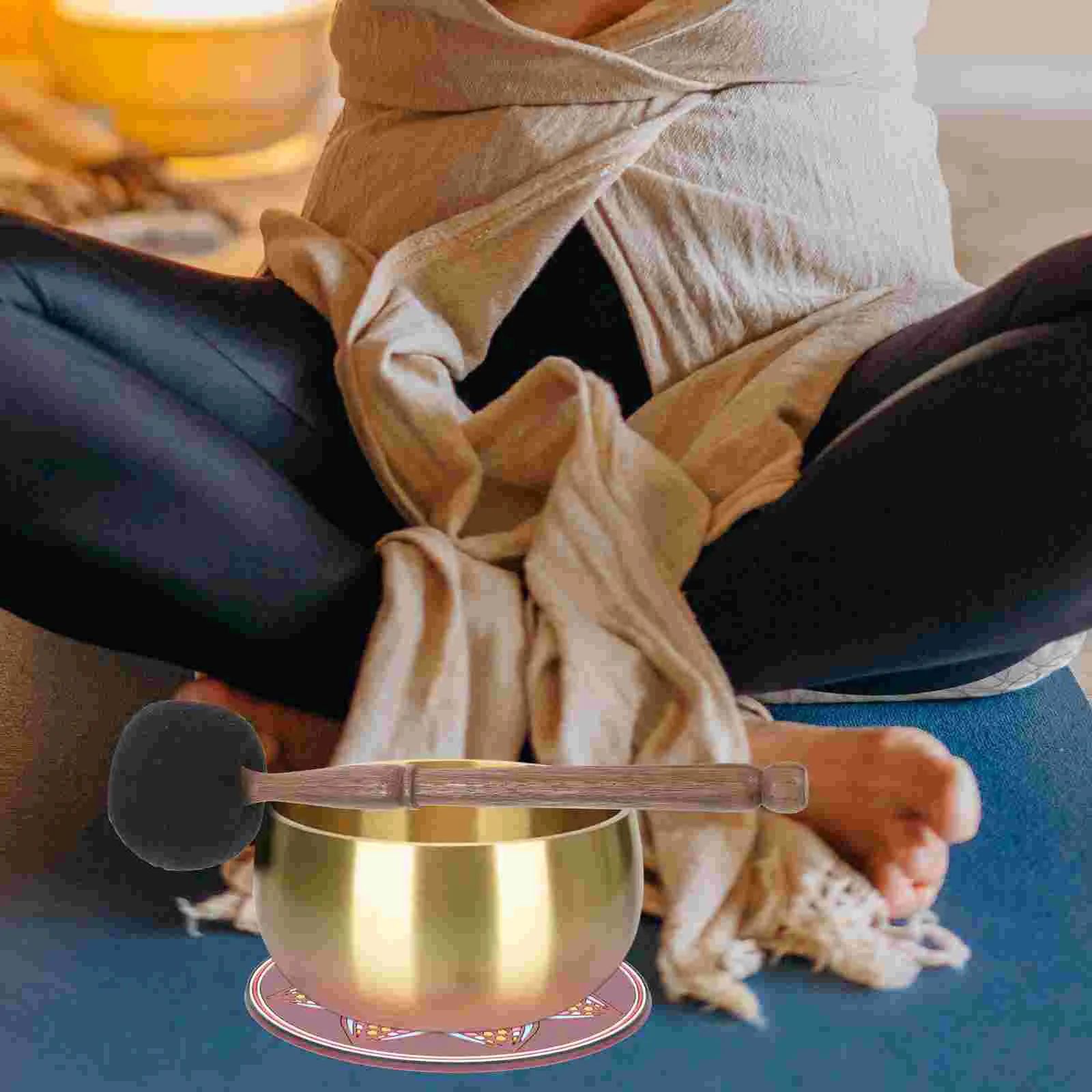 Drum Tibetan Bowl Striker Buddha Sound Hammer Singing Stick Black Felt Mallot for
Drum Tibetan Bowl Striker Buddha Sound Hammer Singing Stick Black Felt Mallot for