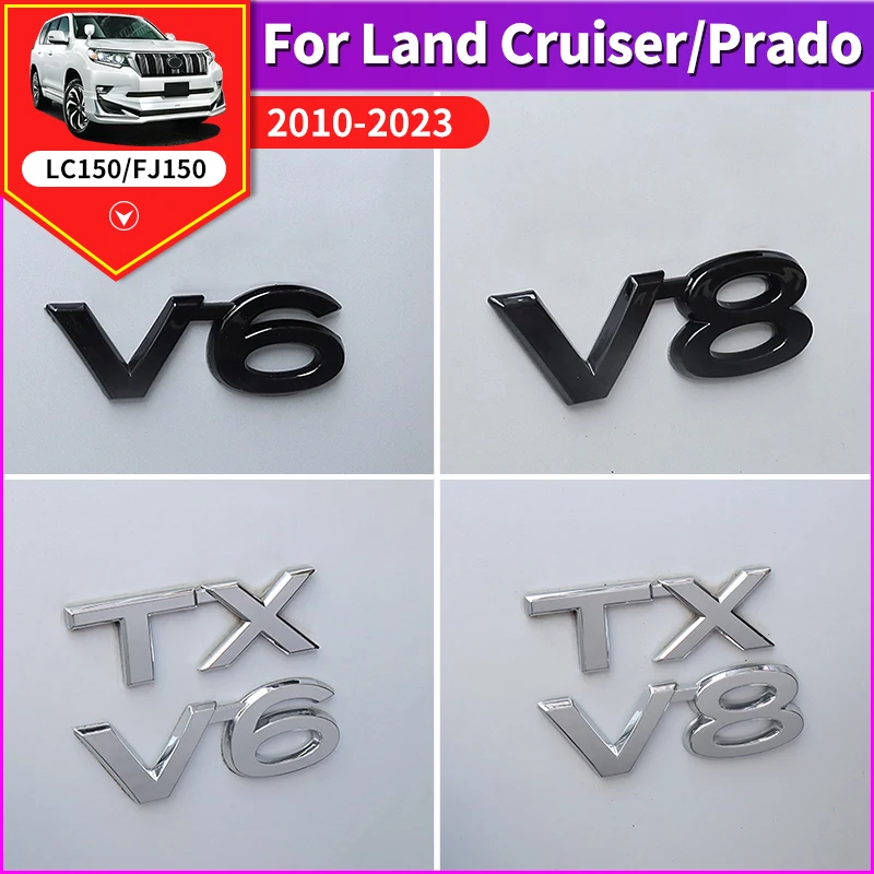For Toyota LAND CRUISER 200 Prado 120 150 Car Logo Displacement V8/TX/TXL/5.7/V6/Black Letter Sticker Car Decoration Accessories
For Toyota LAND CRUISER 200 Prado 120 150 Car Logo Displacement V8/TX/TXL/5.7/V6/Black Letter Sticker Car Decoration Accessories