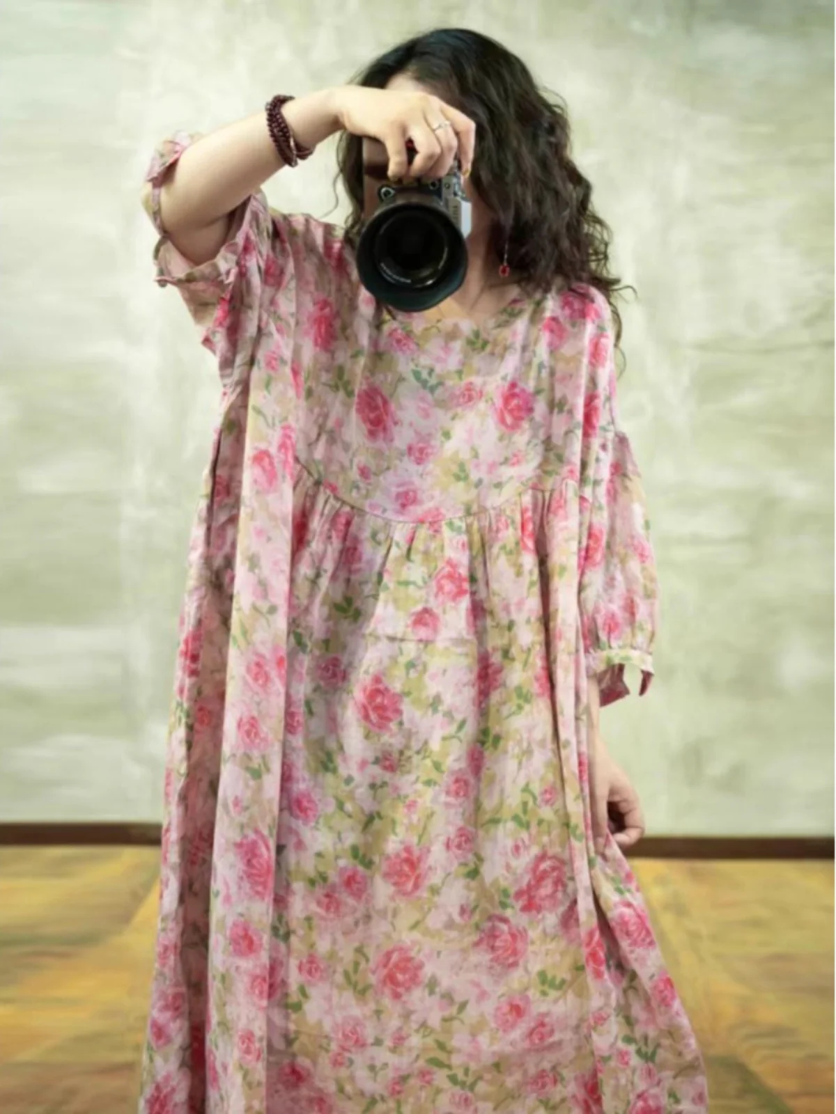 n Sle Large Size Patchwork round Ne Travel Floral Print Cotton Long Dr Sweet Forest Girl Loose Fit Button Detai...
n Sle Large Size Patchwork round Ne Travel Floral Print Cotton Long Dr Sweet Forest Girl Loose Fit Button Detai...