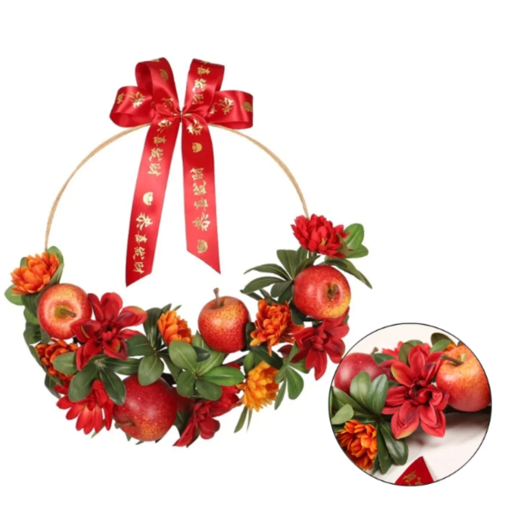 Lightweight foam wreath with vibrant flower and fruit design for Chinese Spring Festival holiday party and wedding decoration
Lightweight foam wreath with vibrant flower and fruit design for Chinese Spring Festival holiday party and wedding decoration