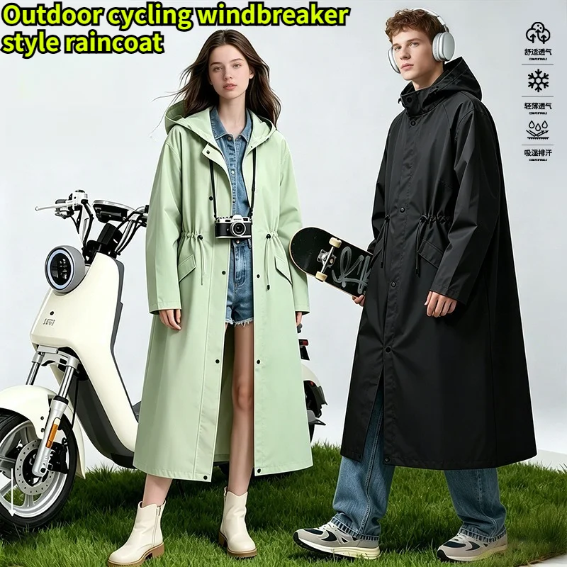Women's Long Lightweight Waterproof trench Coat Unisex Outdoor Hiking Rain Poncho electric bike raincoat for Adults
Women's Long Lightweight Waterproof trench Coat Unisex Outdoor Hiking Rain Poncho electric bike raincoat for Adults